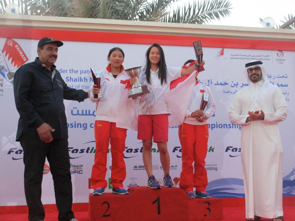 Phua Shyn Ee claims 3rd overall and was awarded the Top Girl title at the 2014 IODA Asian Optimist Championships © SingaporeSailing